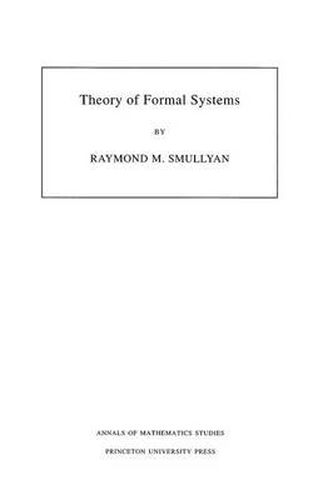 Theory of Formal Systems