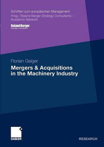 Cover image for Mergers and Acquisitions in the Machinery Industry