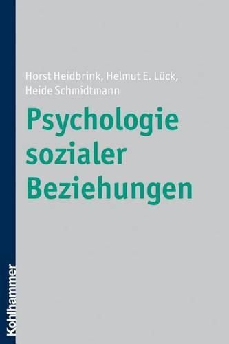 Cover image for Psychologie Sozialer Beziehungen