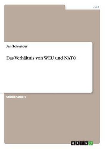 Cover image for Das Verhaltnis von WEU und NATO