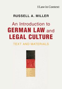 Cover image for An Introduction to German Law and Legal Culture