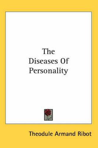 Cover image for The Diseases of Personality