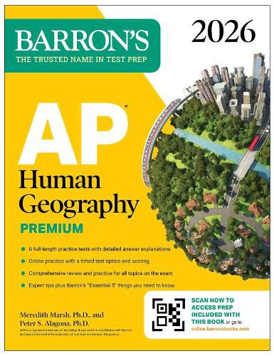 Cover image for AP Human Geography Premium, 2026: Prep Book with 6 Practice Tests+ Comprehensive Review + Online Practice