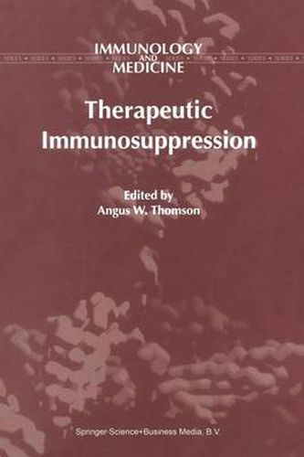 Cover image for Therapeutic Immunosuppression