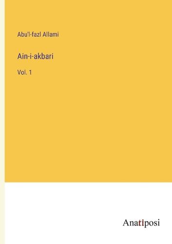 Cover image for Ain-i-akbari