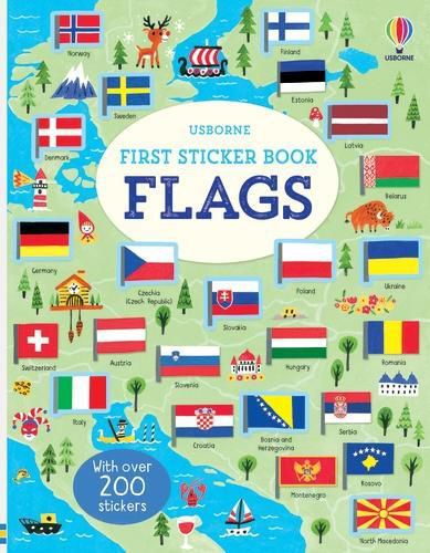 Cover image for First Sticker Book Flags