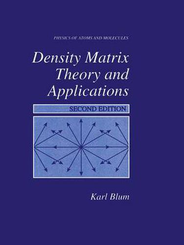 Cover image for Density Matrix Theory and Applications