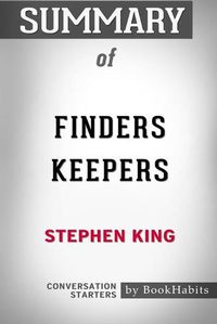 Cover image for Summary of Finders Keepers by Stephen King: Conversation Starters