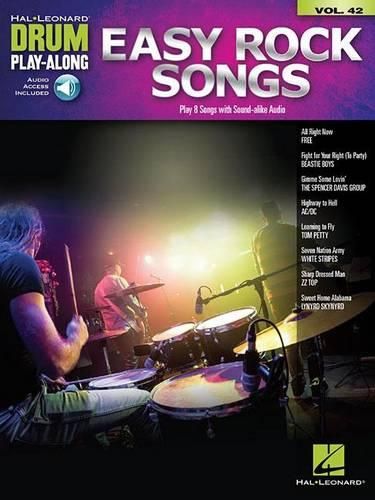 Cover image for Easy Rock Songs: Drum Play-Along Volume 42