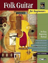 Cover image for Folk Guitar for Beginners: An Easy Beginning Method