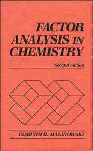 Cover image for Factor Analysis in Chemistry