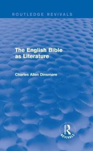 Cover image for The English Bible as Literature