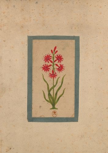 Cover image for Carnet Ligne Fleur 1, Miniature Indienne 18e Siecle