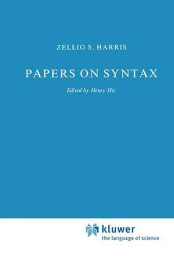 Cover image for Papers on Syntax