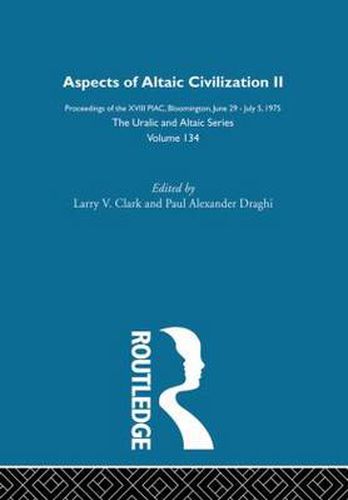 Cover image for Aspects of Altaic Civilization II