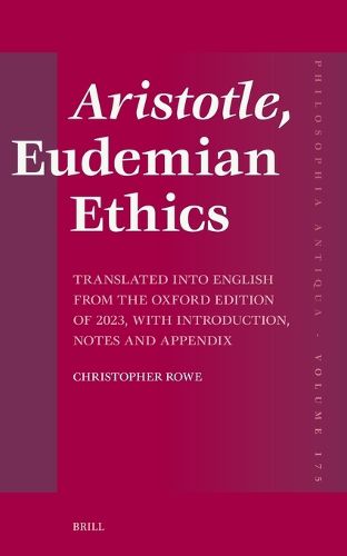 Cover image for Aristotle, Eudemian Ethics