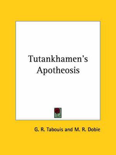 Cover image for Tutankhamen's Apotheosis