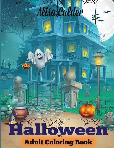 Cover image for Halloween Coloring Book: Halloween Adult Coloring Book