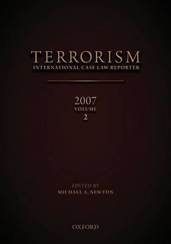 Cover image for Terrorism: International Case Law Reporter Volume 2: Volume 2