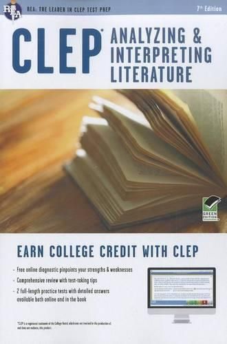 Cover image for Clep(r) Analyzing & Interpreting Literature Book + Online