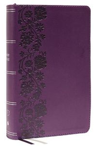 Cover image for KJV, Personal Size Large Print Single-Column Reference Bible, Leathersoft, Purple, Red Letter, Thumb Indexed, Comfort Print: Holy Bible, King James Version