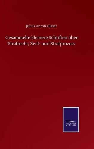 Cover image for Gesammelte kleinere Schriften uber Strafrecht, Zivil- und Strafprozess