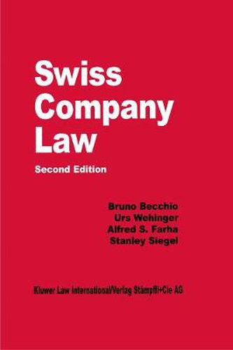 Cover image for Swiss Company Law