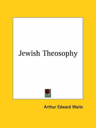 Cover image for Jewish Theosophy