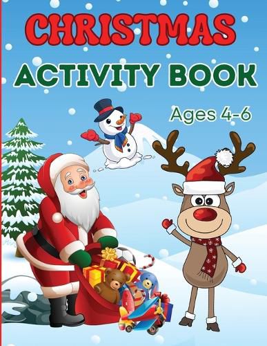 Cover image for Christmas Activity Book for Kids Ages 4-6