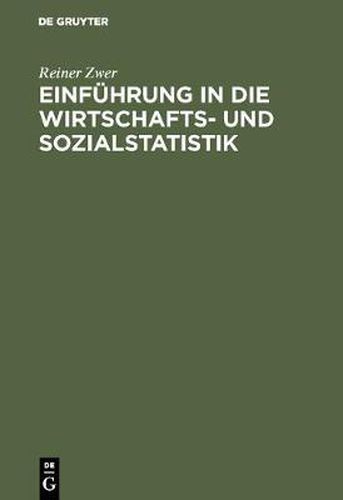 Cover image for Einfuhrung in die Wirtschafts- und Sozialstatistik