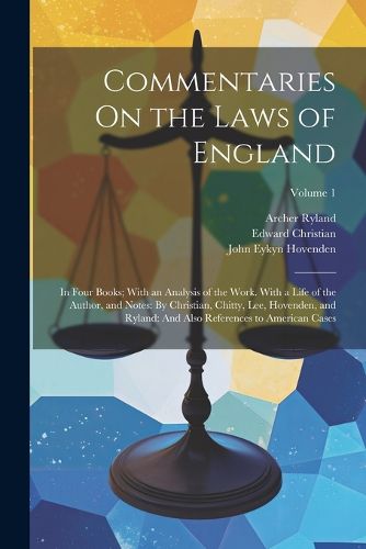 Commentaries On the Laws of England