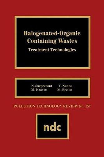 Cover image for Halogenated-Organic Containing Waste