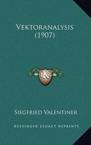 Cover image for Vektoranalysis (1907)