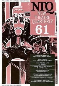 Cover image for New Theatre Quarterly 61: Volume 16, Part 1