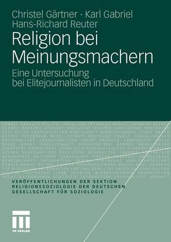 Cover image for Religion bei Meinungsmachern: Eine Untersuchung bei Elitejournalisten in Deutschland