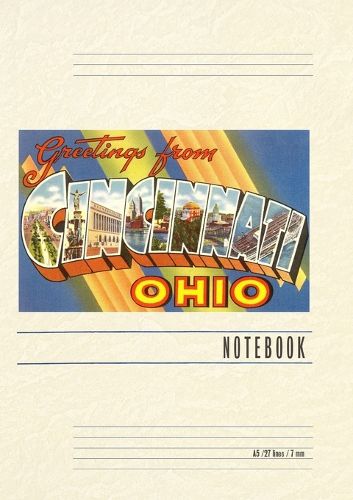 Cover image for Vintage Lined Notebook Greetings from Cincinnati