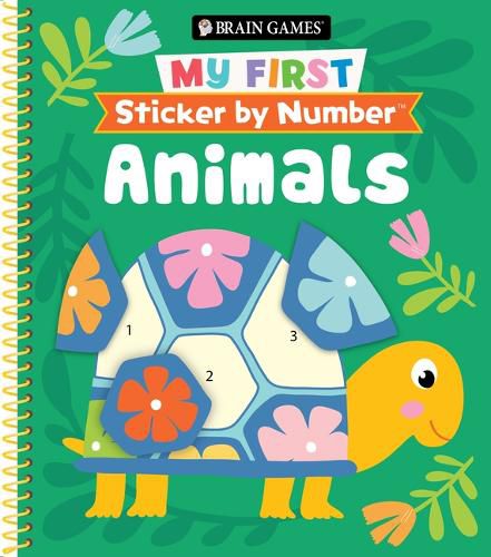 Cover image for Brain Games - My First Sticker by Number: Animals
