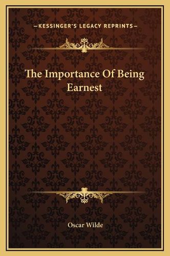 Cover image for The Importance of Being Earnest