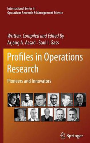 Cover image for Profiles in Operations Research: Pioneers and Innovators