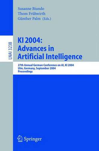 Cover image for KI 2004: Advances in Artificial Intelligence: 27th Annual German Conference in AI, KI 2004, Ulm, Germany, September 20-24, 2004, Proceedings