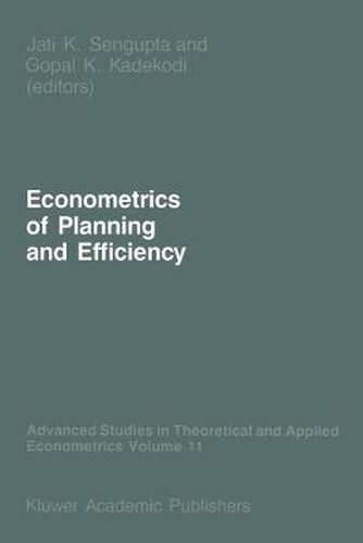 Cover image for Econometrics of Planning and Efficiency