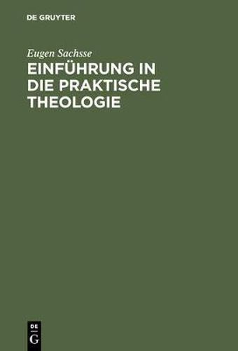 Cover image for Einfuhrung in die praktische Theologie