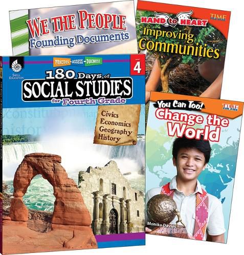 Cover image for Learn-At-Home: Social Studies Bundle Grade 4: 4-Book Set