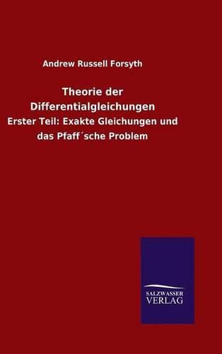 Cover image for Theorie der Differentialgleichungen