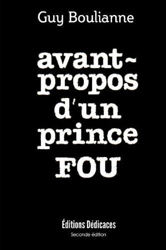 Cover image for Avant-propos d'un prince fou