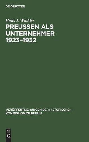 Preussen als Unternehmer 1923-1932