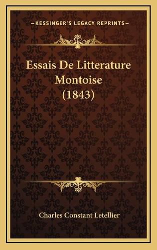 Essais de Litterature Montoise (1843)