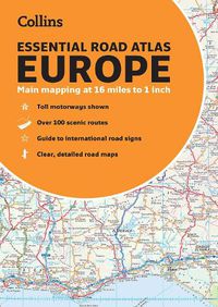 Cover image for Collins Essential Road Atlas Europe: A4 Paperback