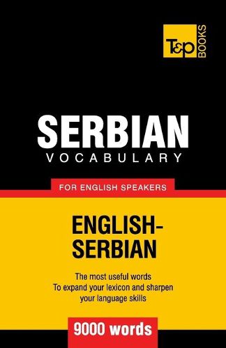 Cover image for Serbian vocabulary for English speakers - 9000 words