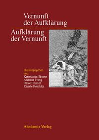 Cover image for Vernunft Der Aufklarung - Aufklarung Der Vernunft